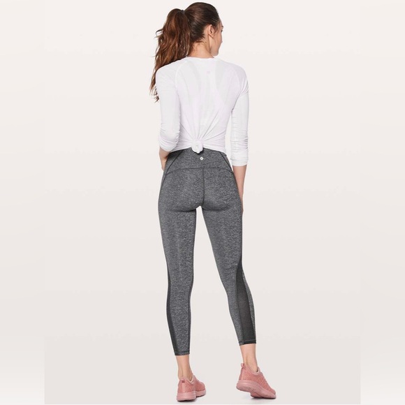 Lululemon Train Times 7/8 Pant *25" - Heathered Black (First Release) - Picture 2 of 12